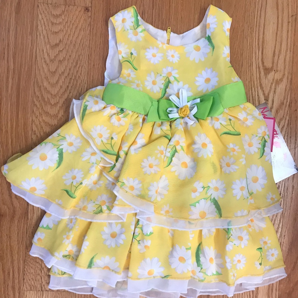NWT Nanette Yellow Daisy Dress